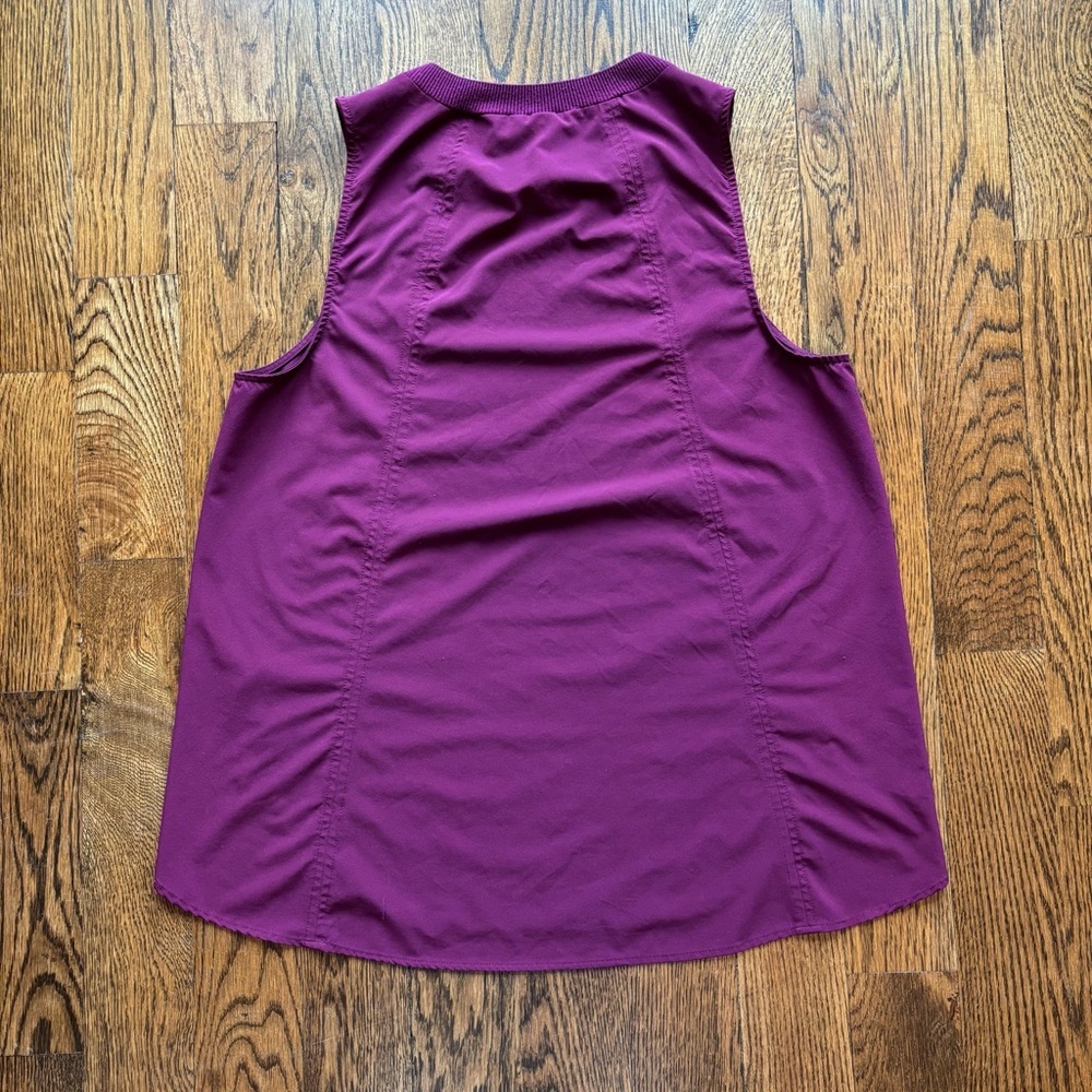 Athleta Sleeveless Tank Top Purple High Neck Athletic Top | Medium - Picture 5 of 5